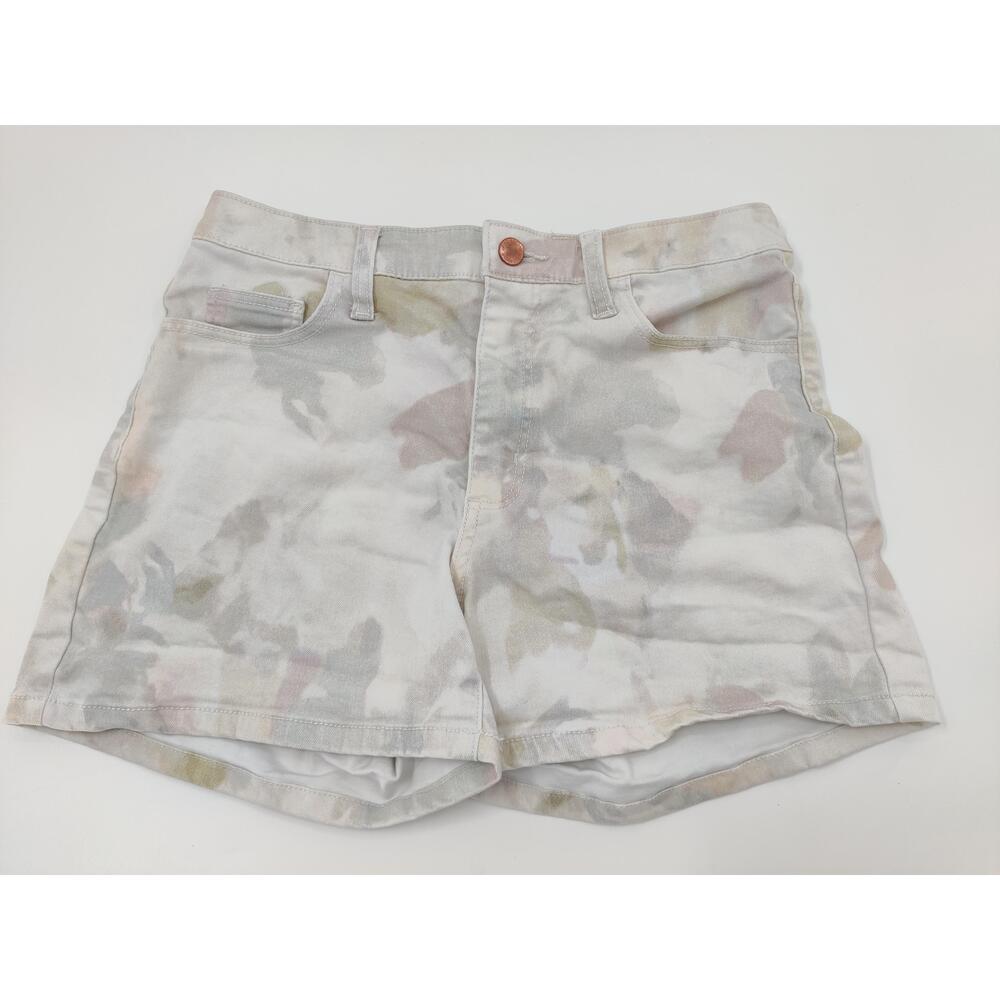 Universal Thread Shorts Women's Size 4 Off White Hi-Rise Midi Abstract Floral